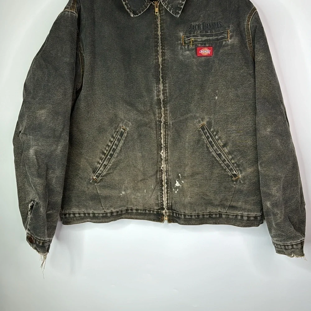 Vintage Dickies Country Thunder Jack Daniels Black Jacket XL Grunge